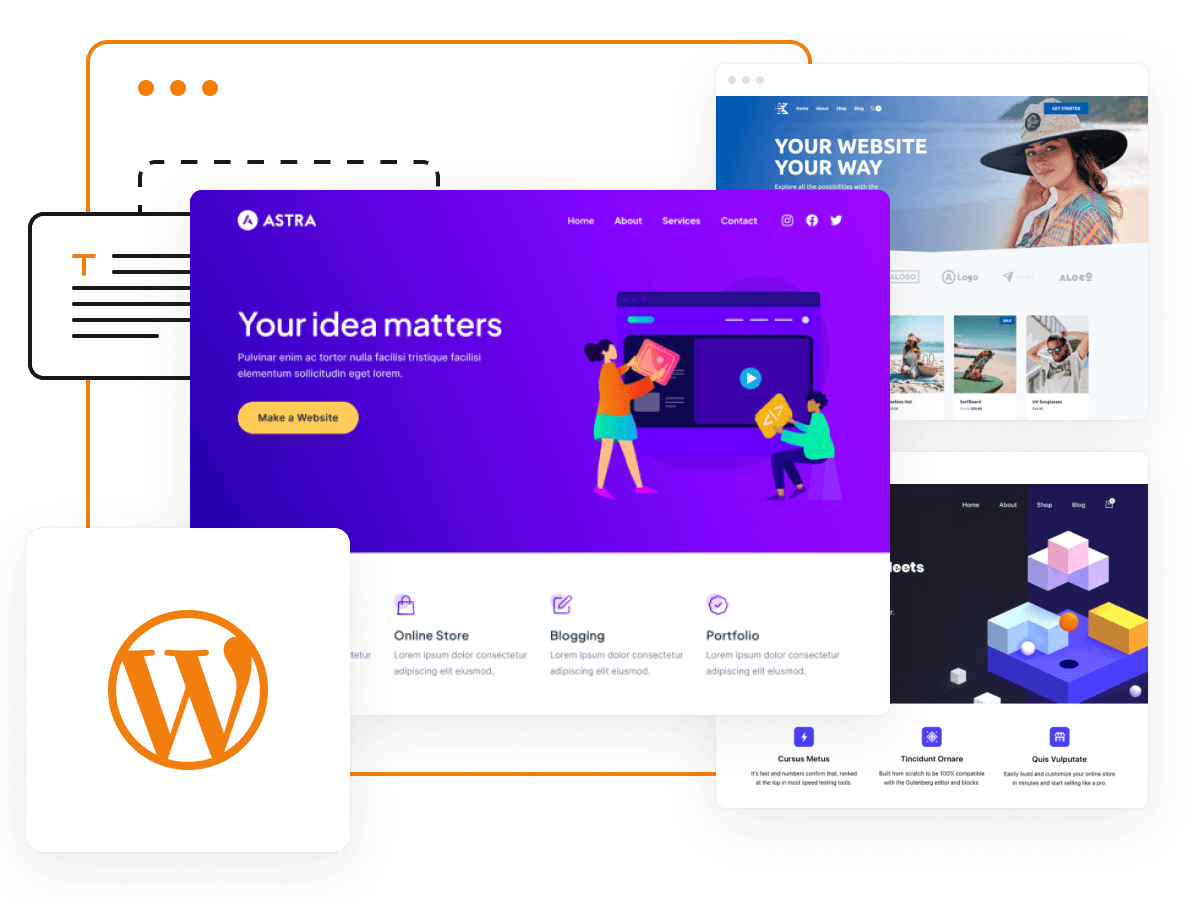 Build your website with optimized WordPress hosting